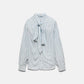 Camicia a righe con fiocco al collo