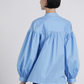 Camicia con maniche a palloncino e arricciatura