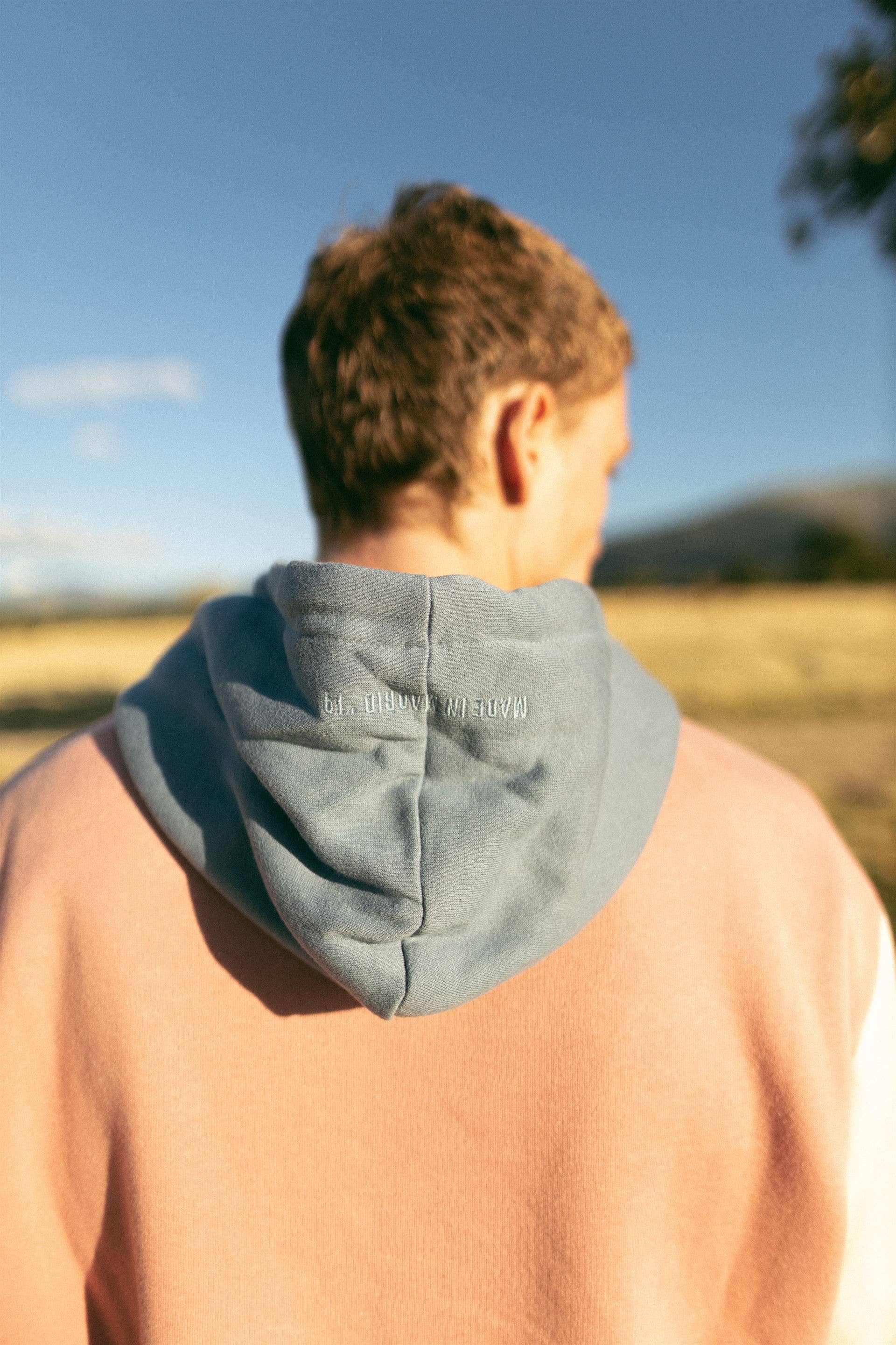 Felpa con cappuccio Motors & Parts color block