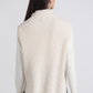 Gilet in maglia a coste con collo alto
