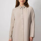 Abito maxi testurizzato stile chemisier