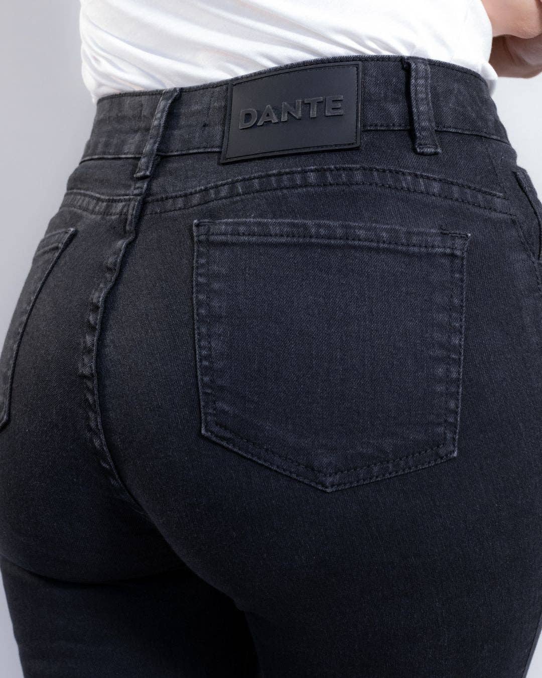 Jeans skinny neri elasticizzati da donna