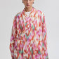 Kimono avvolgente fantasia in misto cotone
