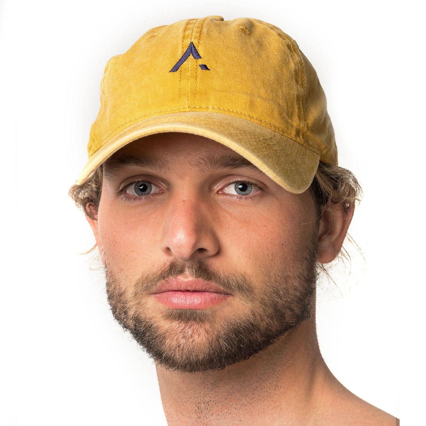 Cappellino Fade giallo effetto lavato