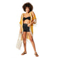 Kimono estivo giallo in cotone con frange