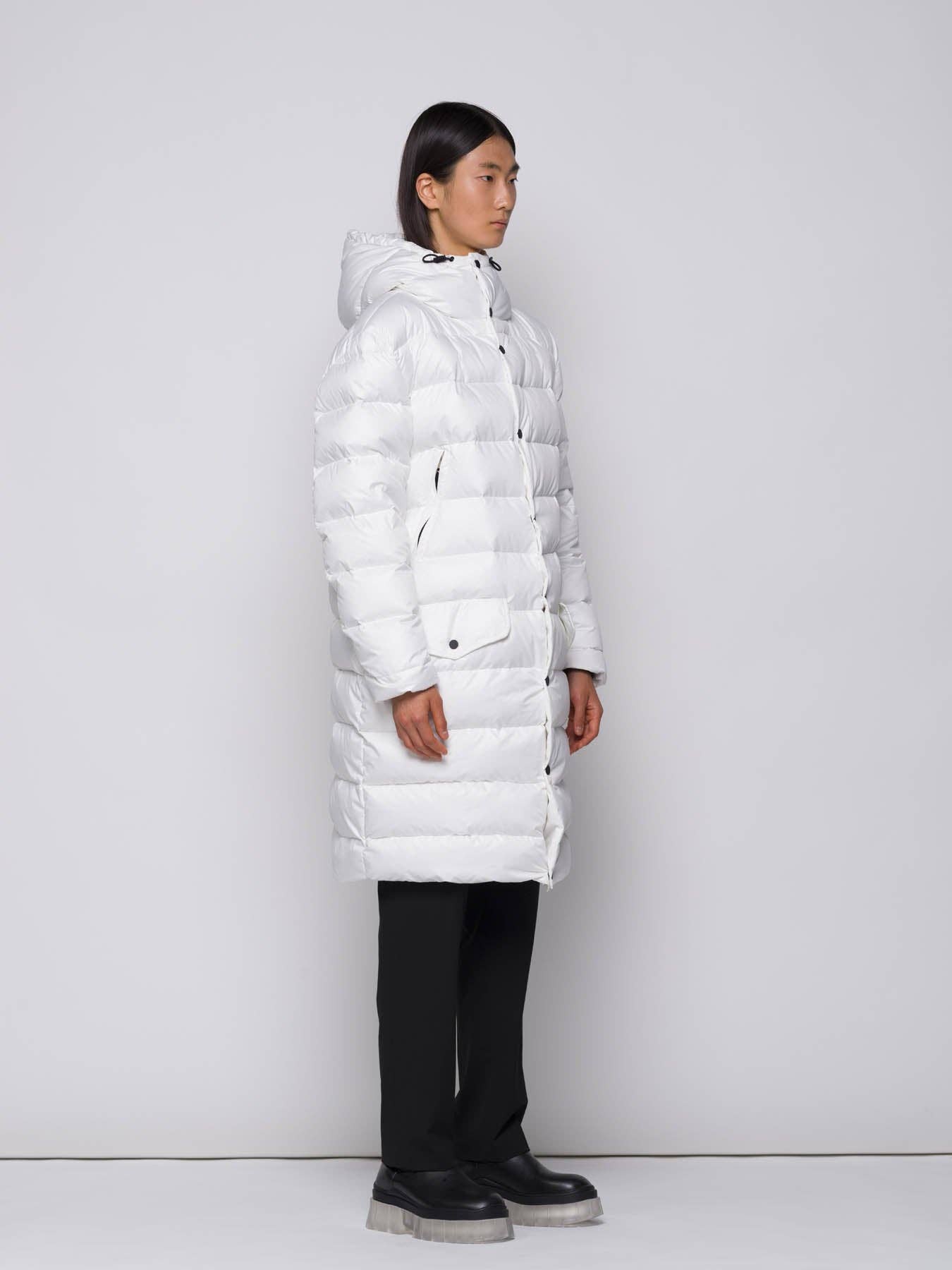 Parka Imbottito Lungo con Cappuccio Rimovibile