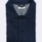 Overshirt in denim azzurro da uomo in cotone biologico