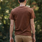 T-shirt riciclata con taschino bronzo