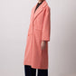 Cappotto lungo doppiopetto arancione