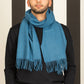 Sciarpa Batignoles Blu in Lana Merino