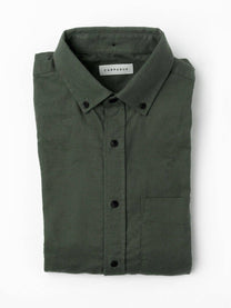 Camicia in flanella su misura Populus Olive