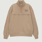 Felpa unisex oversize Love Me & Hate Me con zip e ricamo