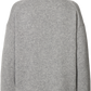 Maglione dolcevita in lana d’agnello grigio mélange