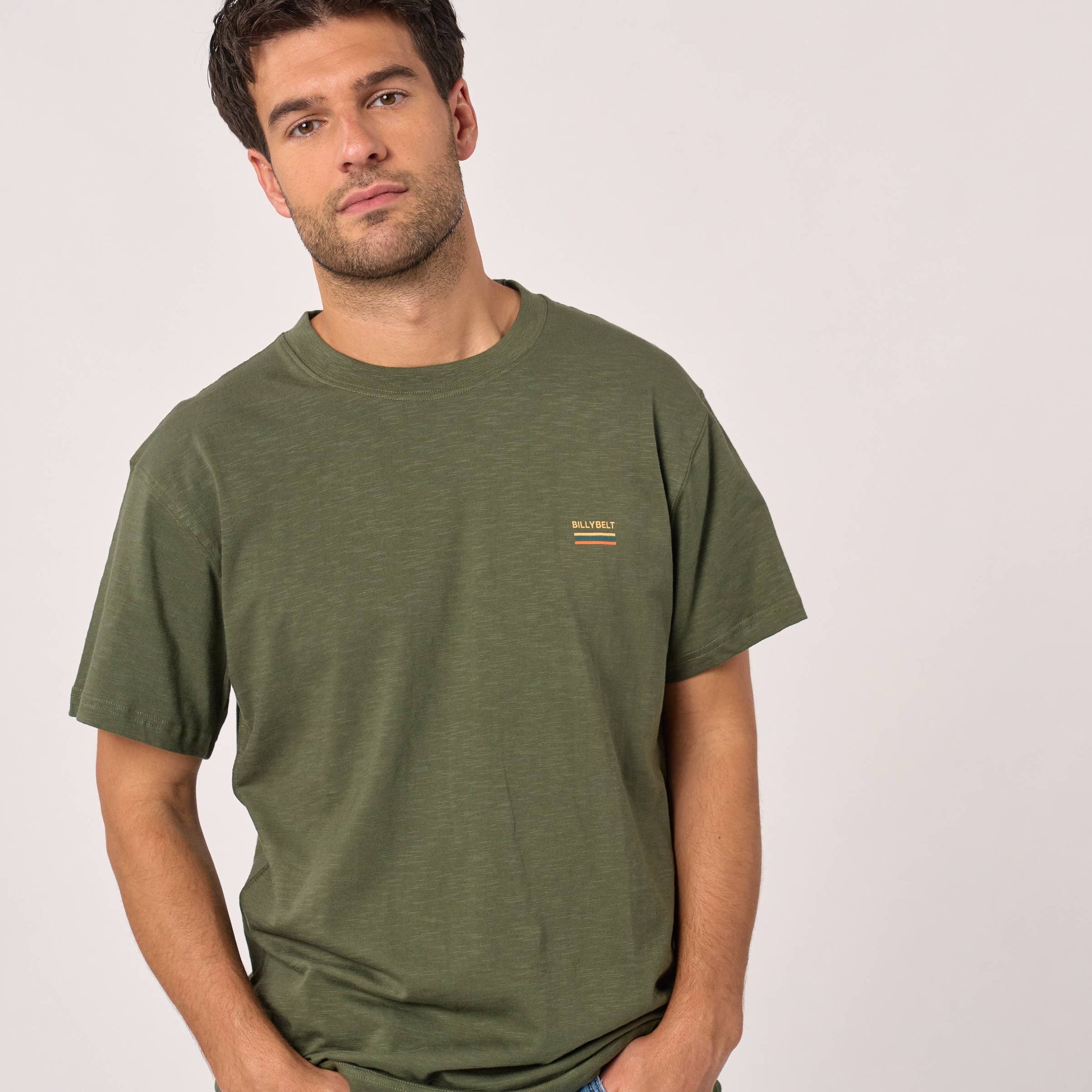 T-shirt Roadtrip in cotone biologico kaki