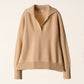 Polo relaxed in misto cashmere