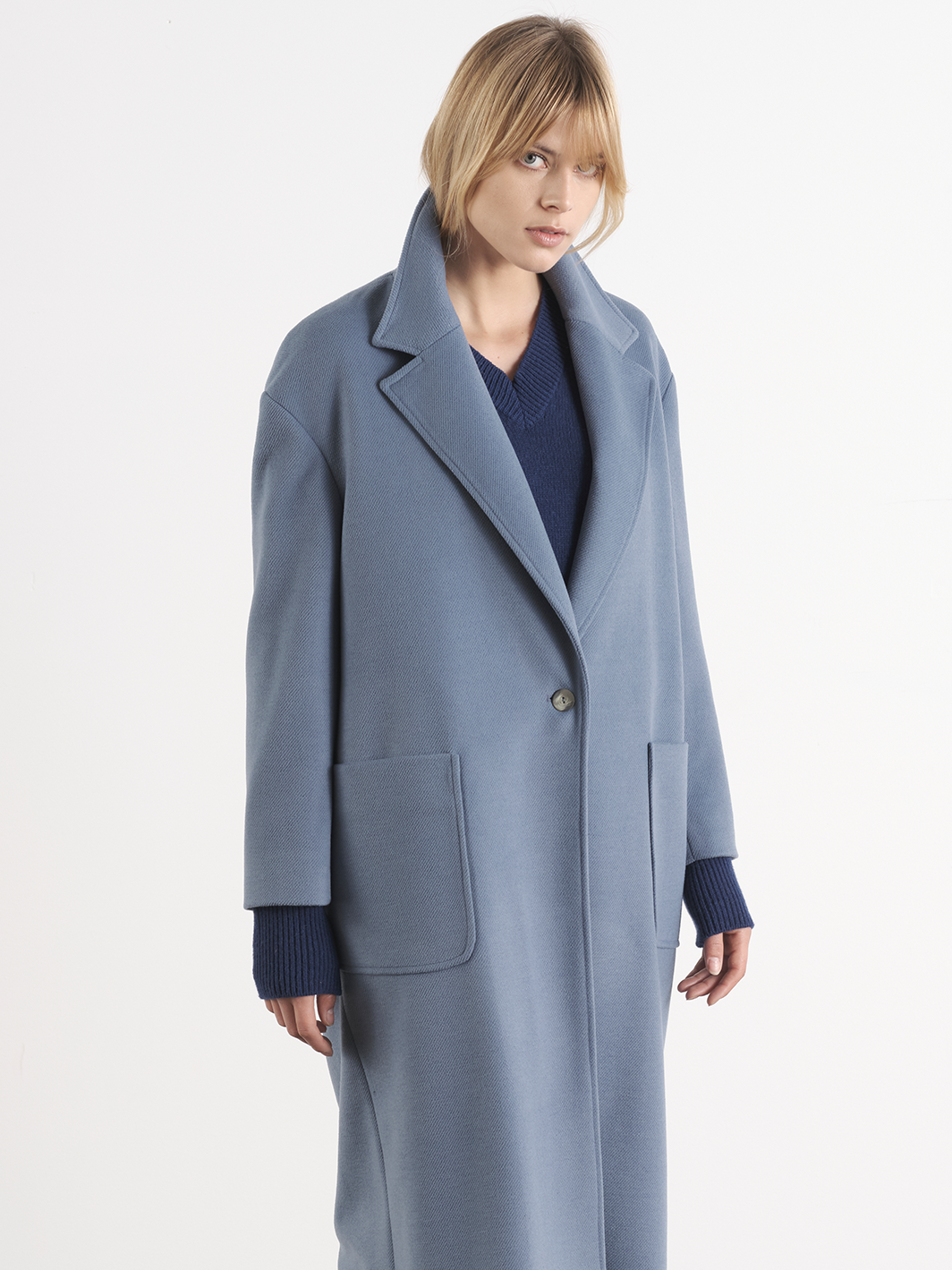 Cappotto lungo relaxed fit da donna