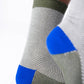 Calzini in cotone pettinato a motivo chevron Foresta chiara