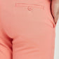 Pantaloni chino elasticizzati corallo