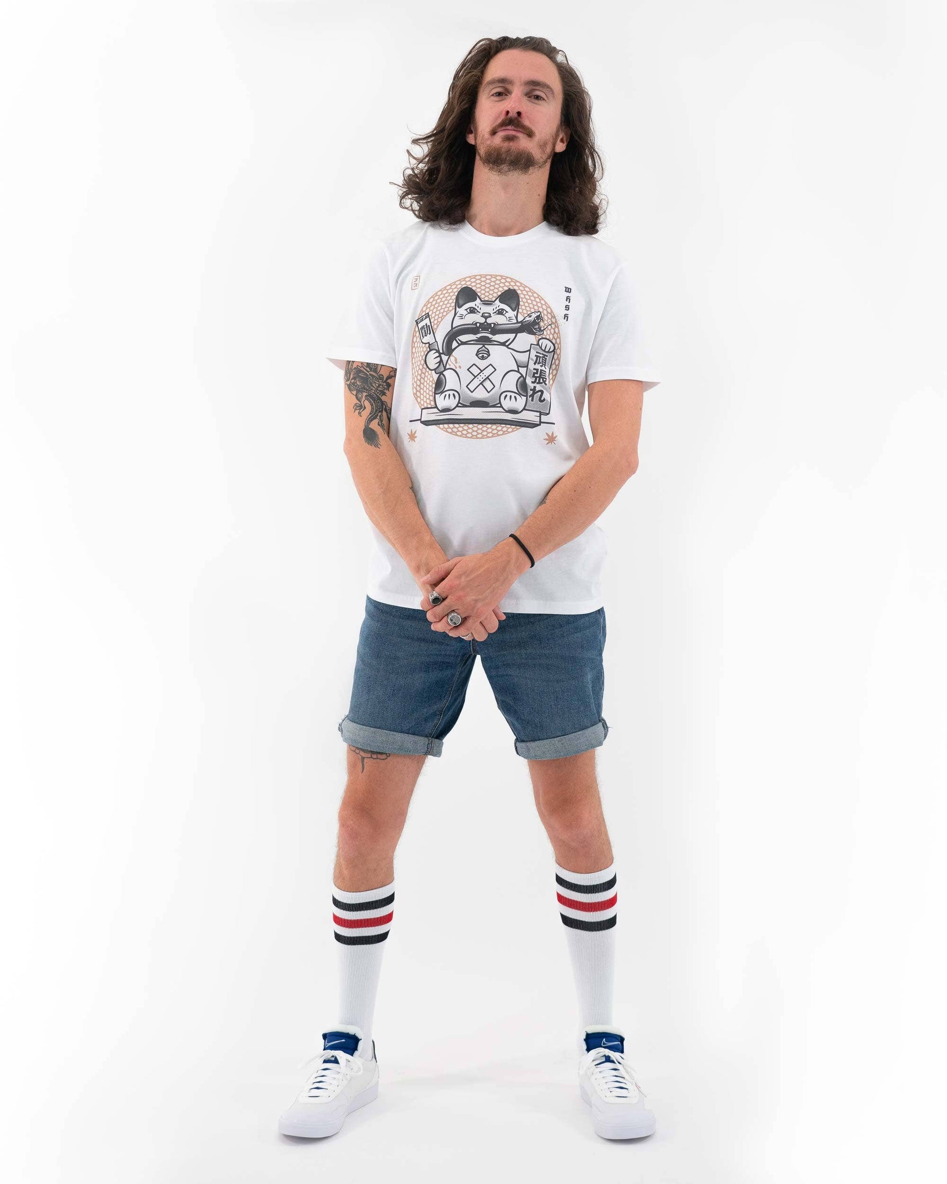 T-shirt Maneki Neko Ninja streetwear manga