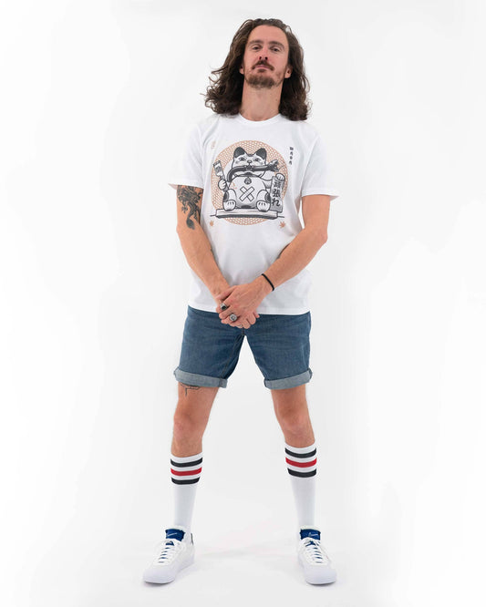 T-shirt Maneki Neko Ninja streetwear manga