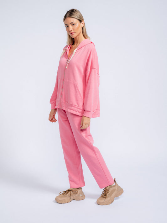 Pantaloni Jogger in Cotone con Coulisse