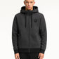 Felpa con cappuccio e zip Chimp Loco Monky grigio scuro