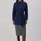 Camicia lunga in popeline con cintura