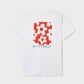 T-shirt in cotone biologico con stampa floreale