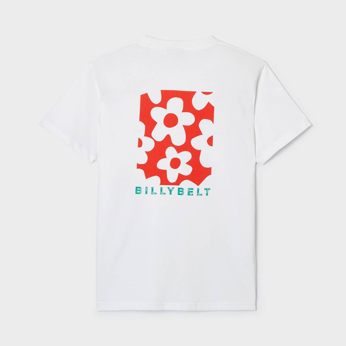 T-shirt in cotone biologico con stampa floreale