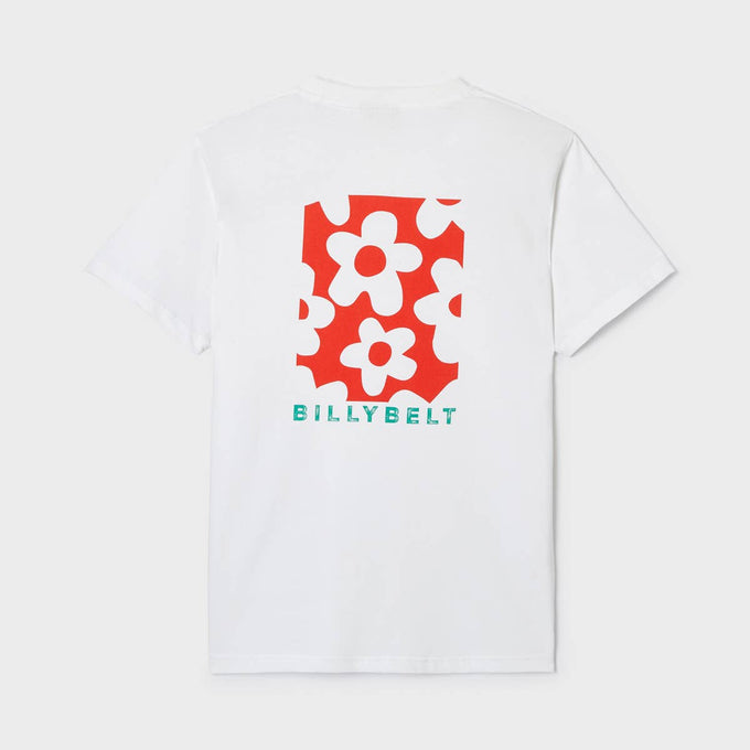 T-shirt in cotone biologico con stampa floreale