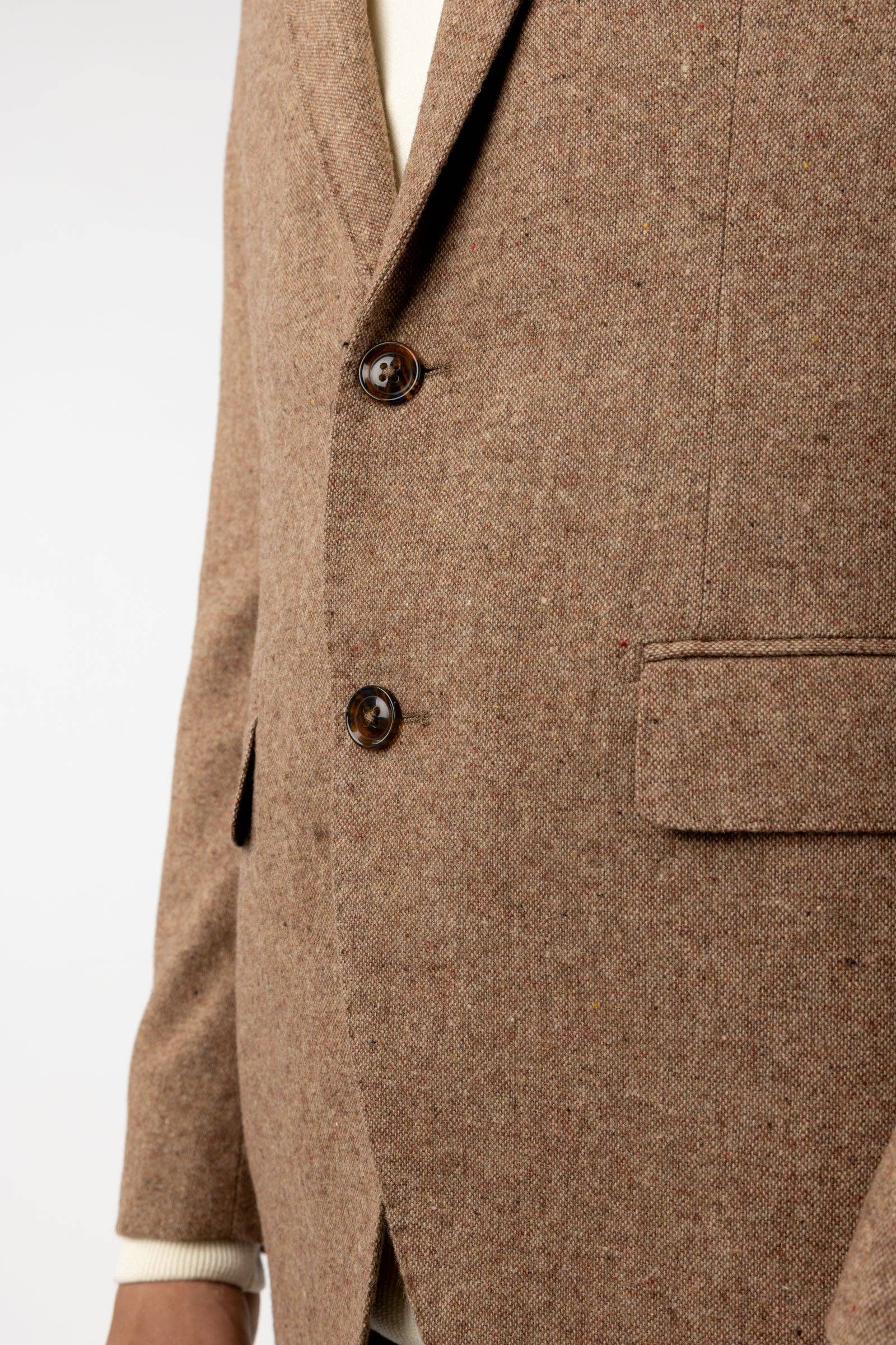 Giacca blazer in lana beige Lisa