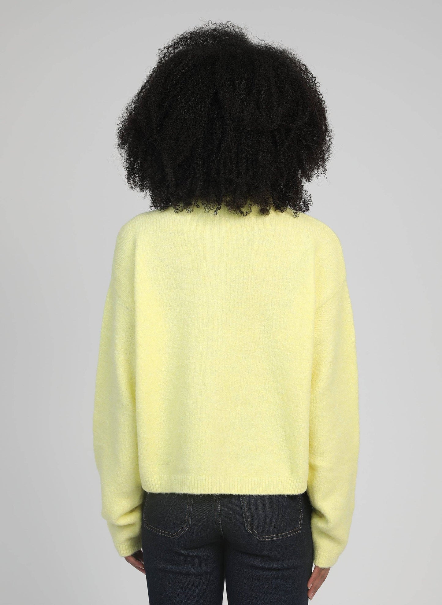Cardigan in maglia Letiana giallo limone