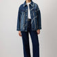 Giacca di jeans oversize con frange