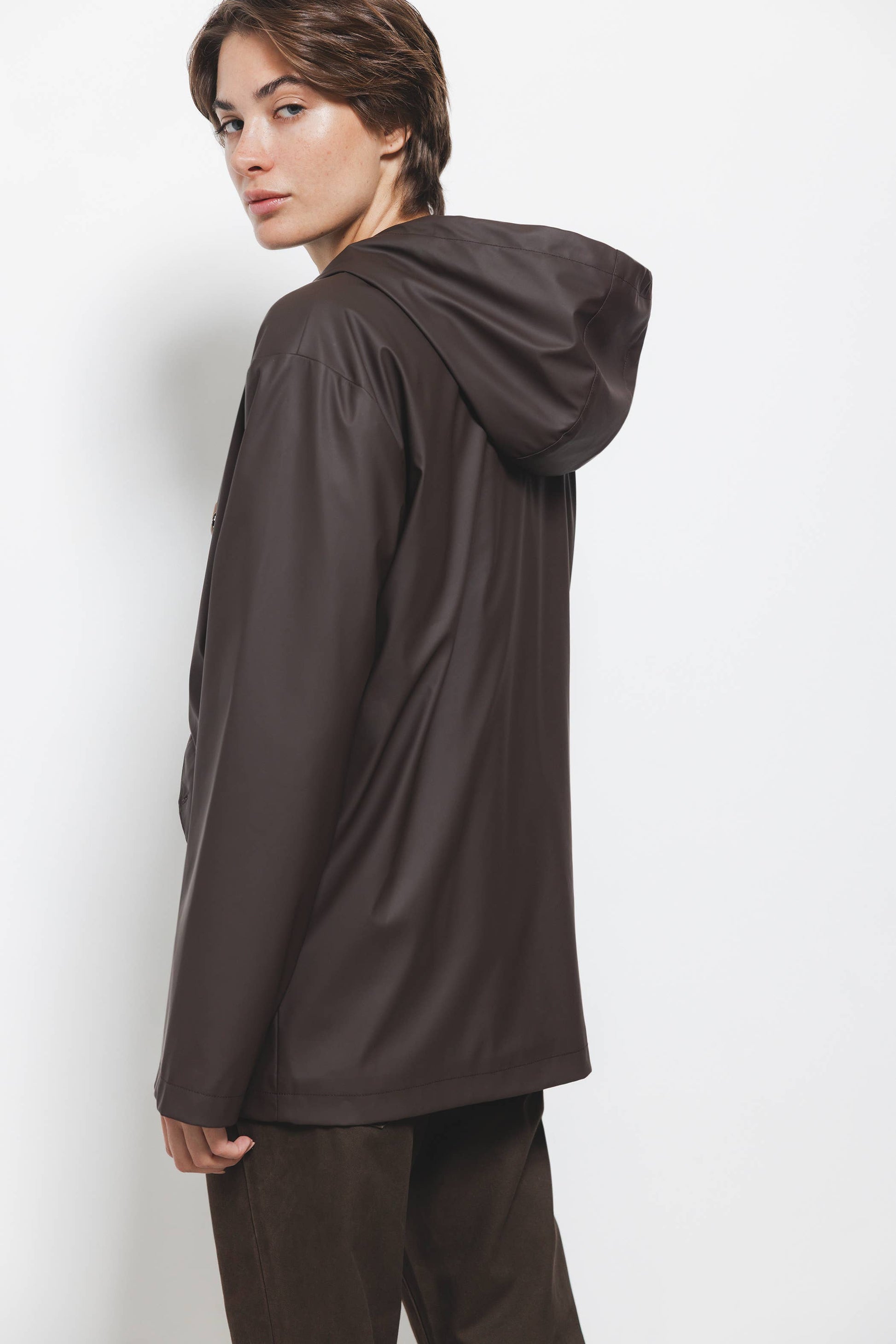 Parka con cappuccio e coulisse regolabile