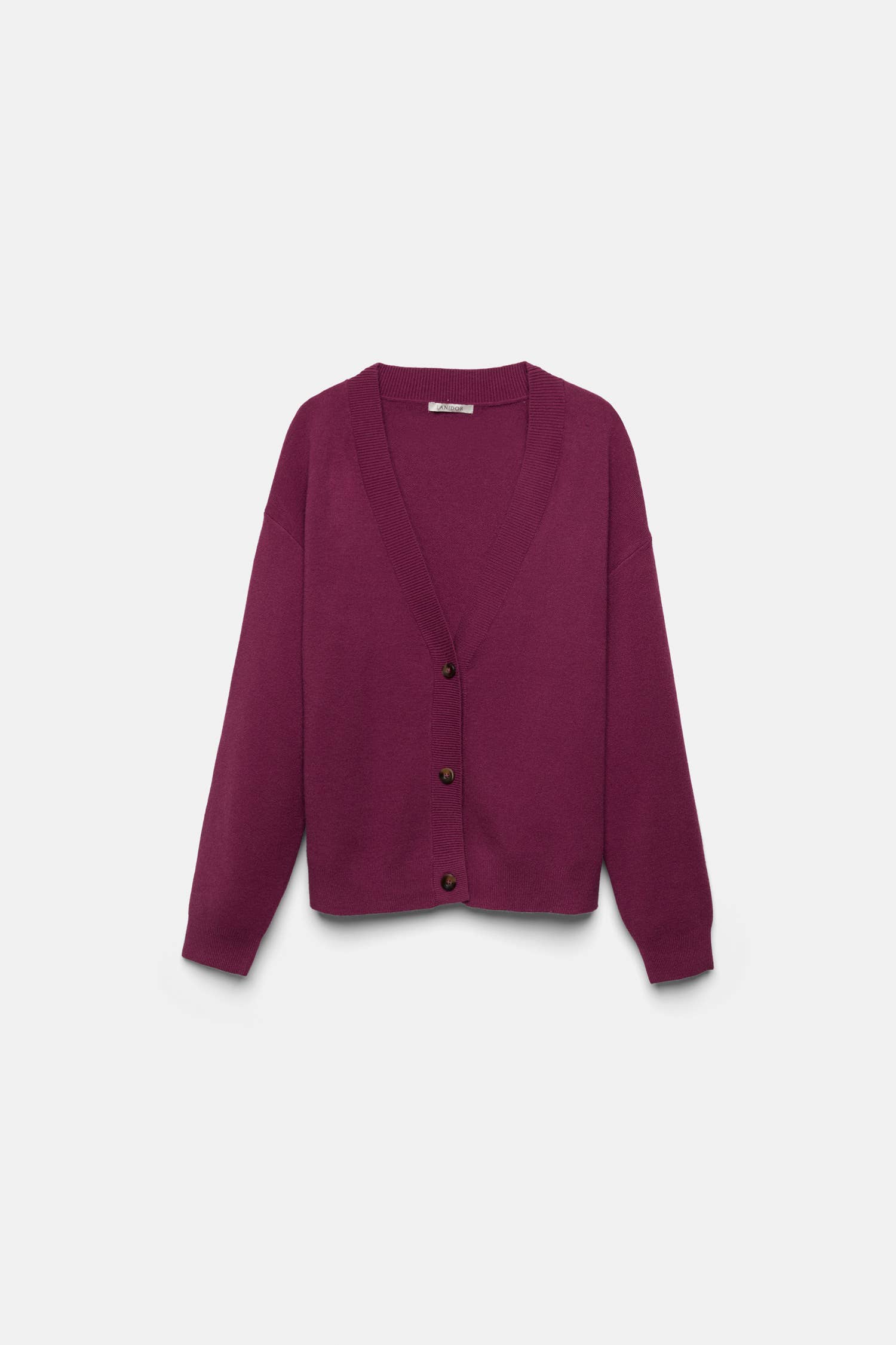 Cardigan in maglia con scollo a V