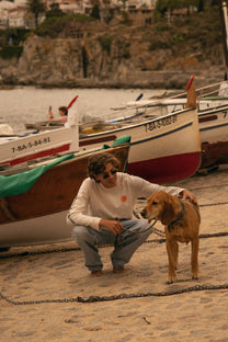 T-shirt a manica lunga in cotone biologico Le Mediterraneé