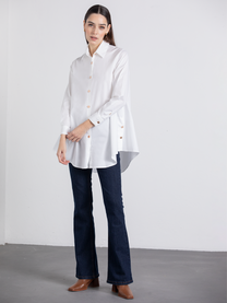 Tunica camicia lunga bianca