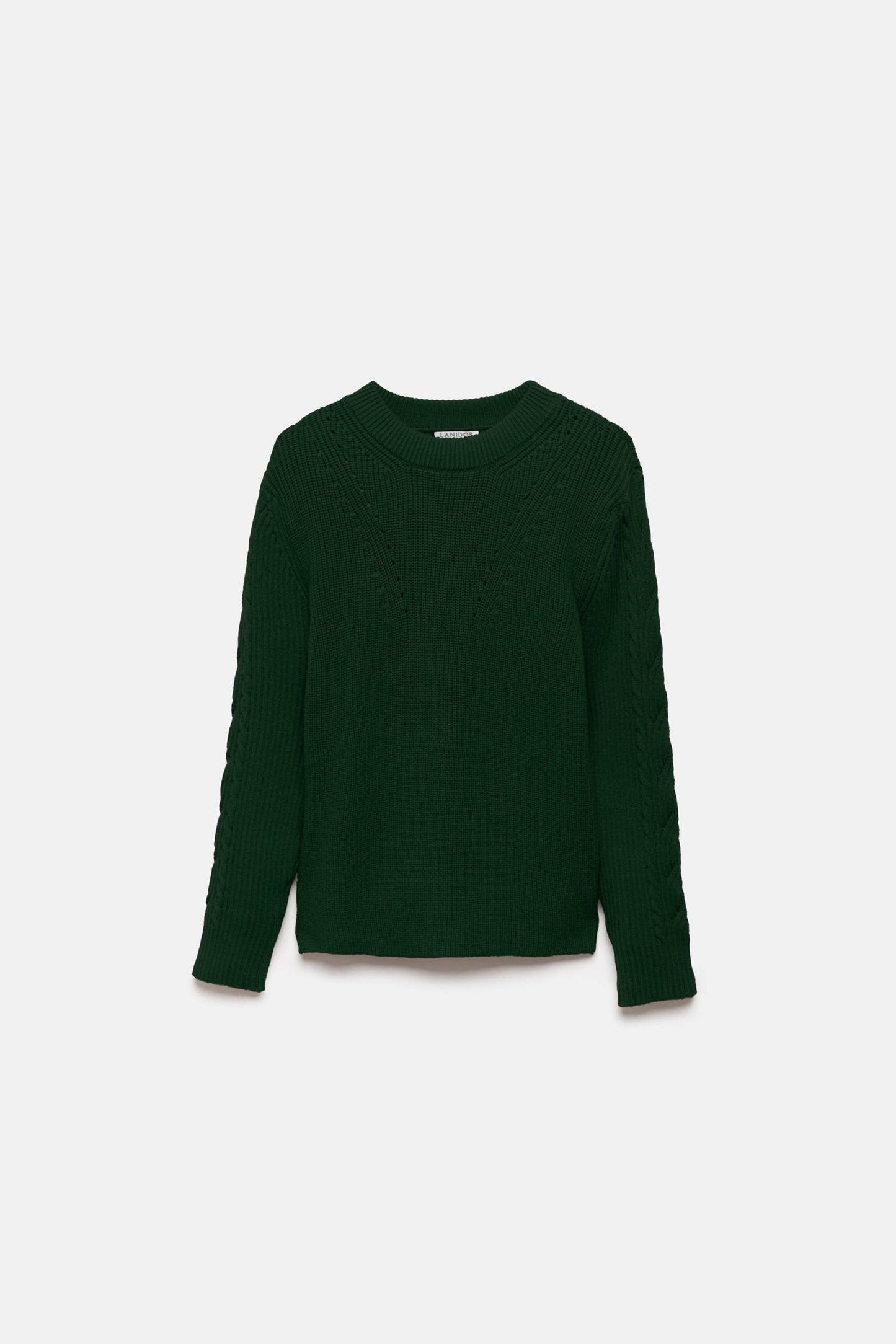 Maglione in Maglia Strutturata Girocollo