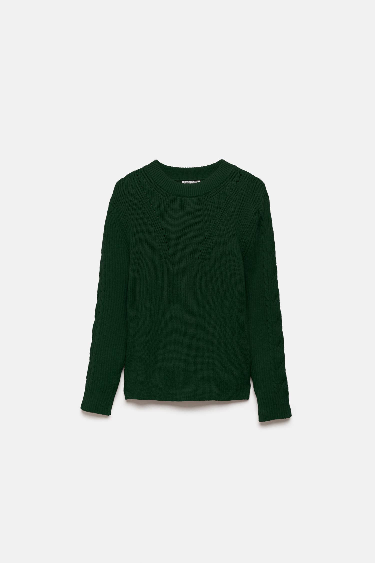 Maglione in Maglia Strutturata Girocollo