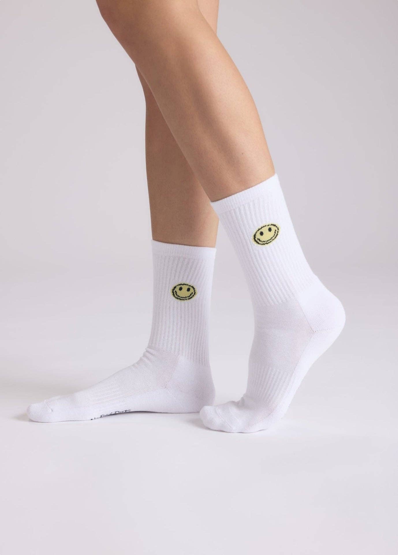 Calzini sorridenti giallo