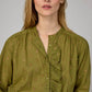 Camicia Sylvany Army con dettagli metallizzati