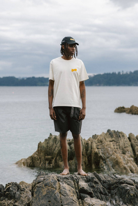 T-shirt in cotone organico con stampa Summer Drink