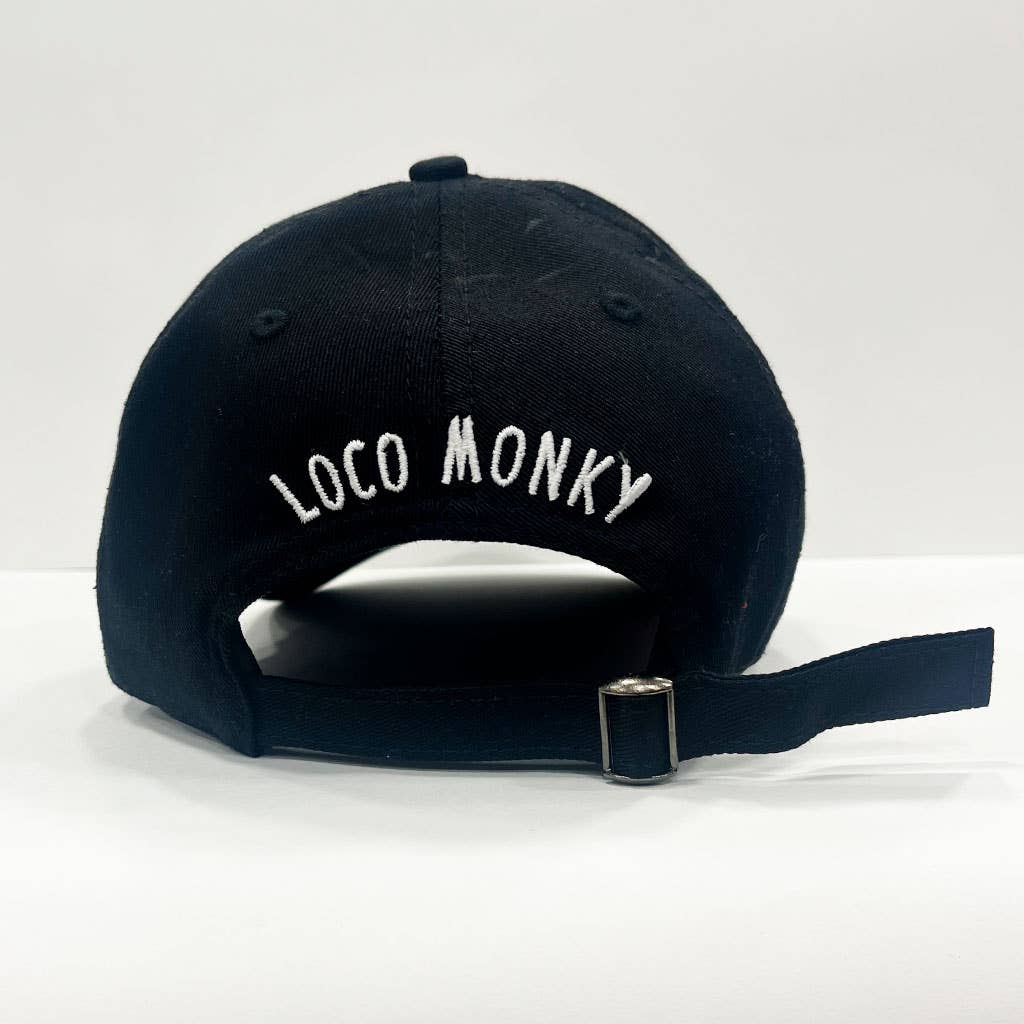 Cappellino baseball con ricamo 3D Loco Monky