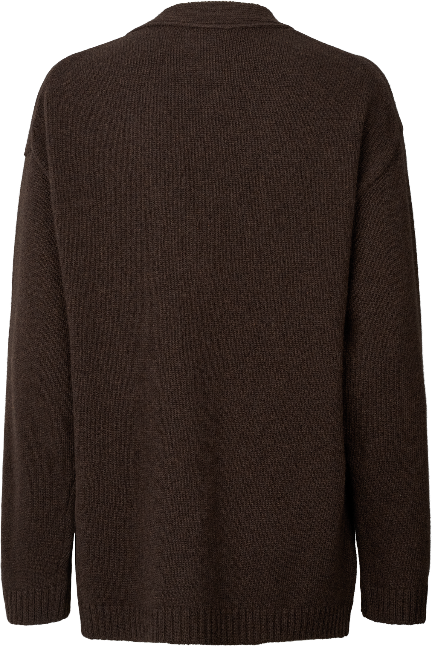 Cardigan in lana d’agnello Edith con scollo a V
