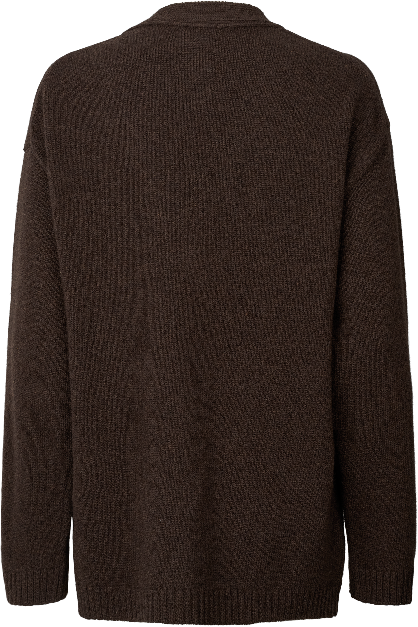 Cardigan in lana d’agnello Edith con scollo a V