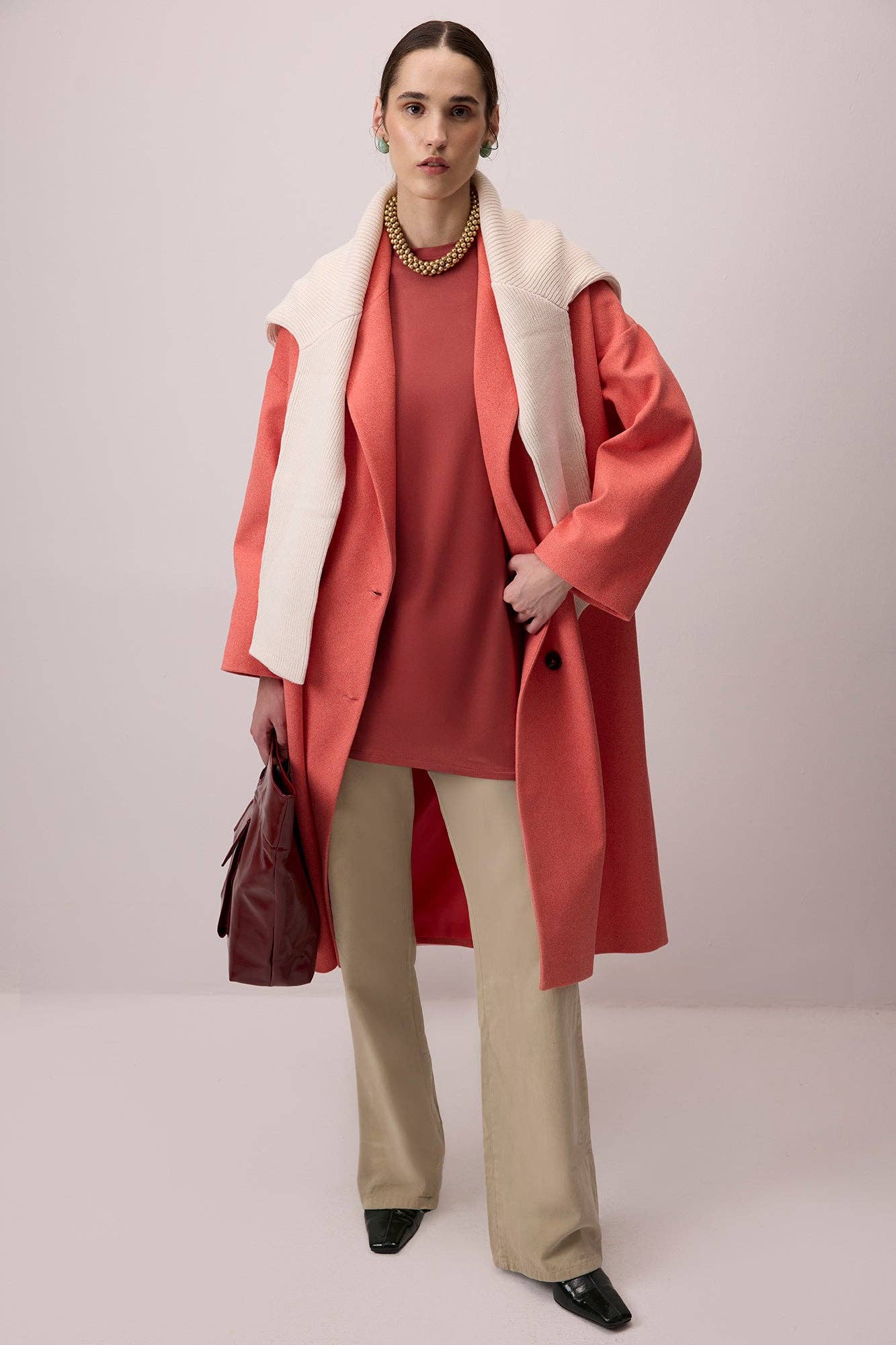 Tunica lunga in viscosa da donna