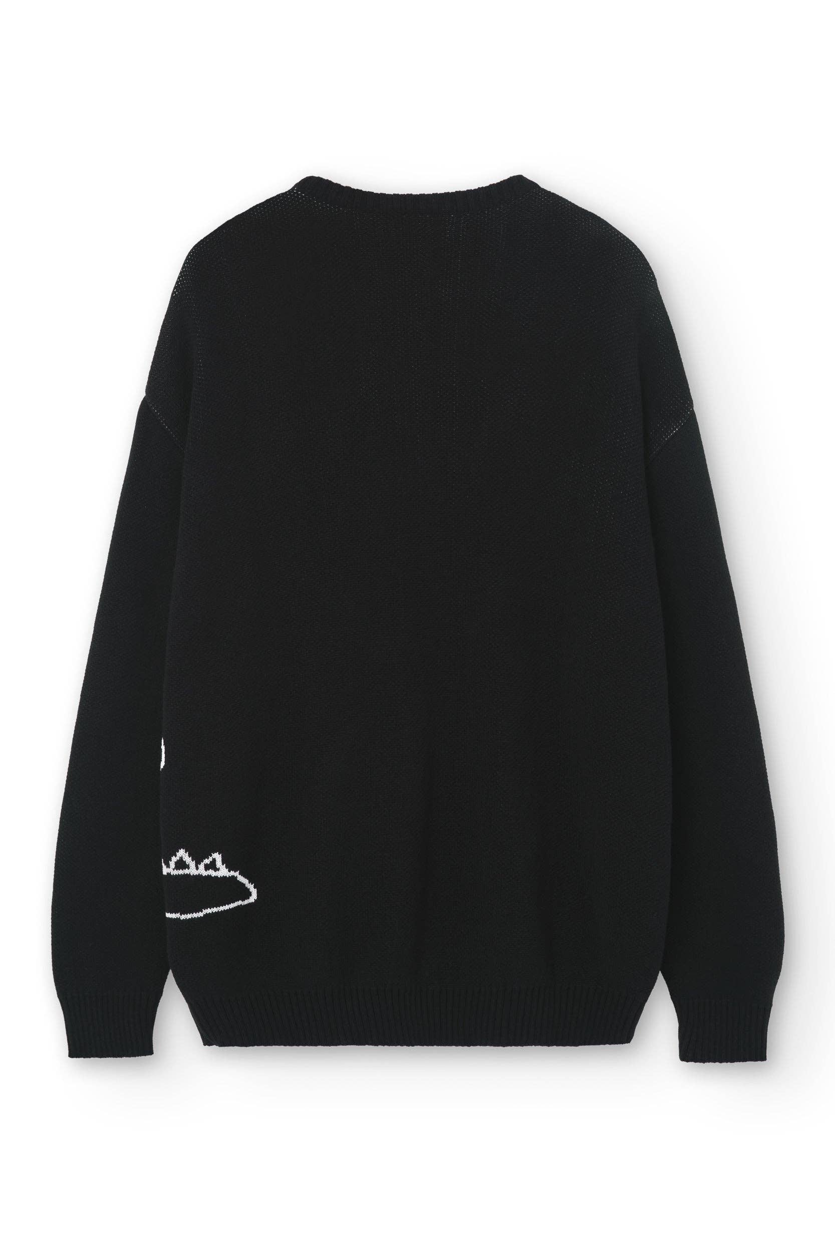 Maglione in cotone biologico con stampa coccodrillo