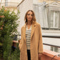 Cappotto lungo Vinnie con colletto rever e tasche frontali