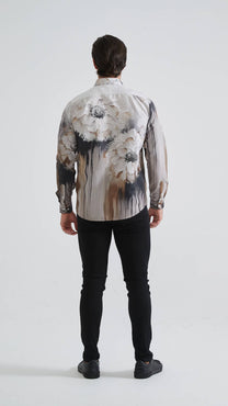 Camicia fantasia comfort fit da uomo