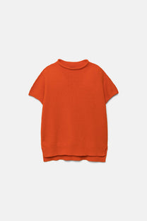 Maglione in lana a collo alto con maniche a pipistrello